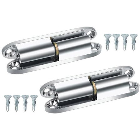 2 stk. dørhængsel renoveringshængsler skrue med vedligeholdelsesfri glidelejeteknologi til trædør (14 x 80 mm)