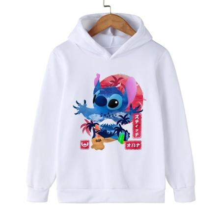 Y2k Anime Stitch Hoodie Barn for barn, Tegneserieklær Barn Jente Gutt Lilo og Stitch Genser Manga Hoody Baby Casual Topp 59217