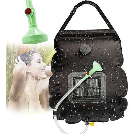 Solcelle Camping Brusepose. Solcelle Brusepose. Solcelle Camping Brusebad. Camping Brusepose. Foldbar Brusepose. Udskifteligt Brusehoved