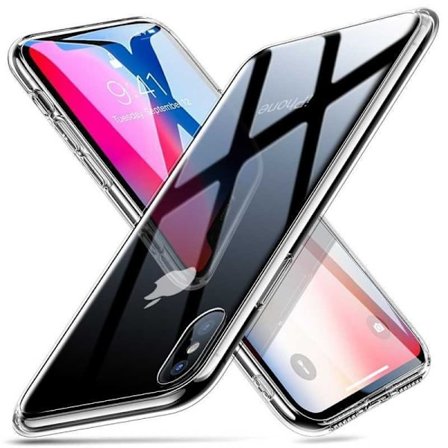iPhone XS Max stødabsorberende skal 9H hærdet glas bagside af glas
