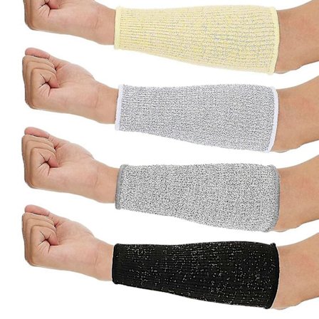 Skärsäkra och brännsäkra ärmar Armskydd för tunn hud (4 par) [db]