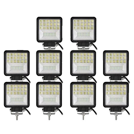 LED-arbetslampa, terrängkörning, 4x4 SUV ATV, 10 stycken
