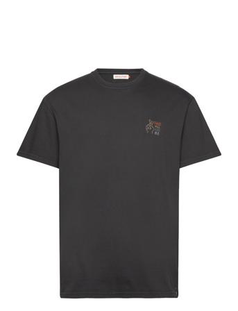 Loose T-Shirt Tops T-Kortærmet Skjorte Black Revolution