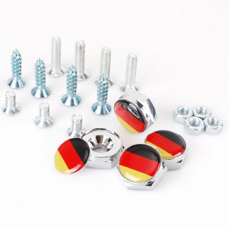 Skruer til registreringsplate Bil Motorsykkel registreringsplate - Tyskland