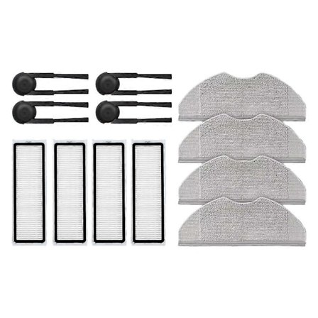 For Xiaomi Robot Vacuum S40 / OV81 Reservedeler Tilbehør Sidebørste HEPA-filter Moppeklut
