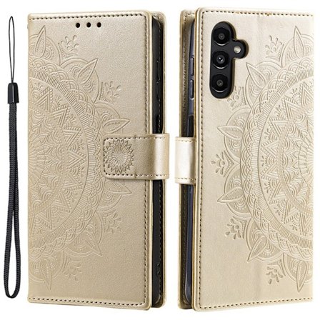 SKALO Samsung A16 Mandala Flip Cover - Guld