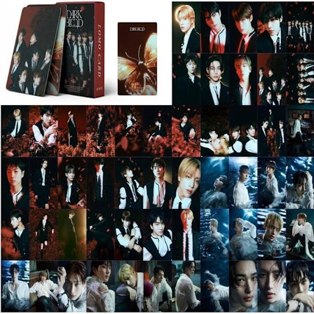 Kpop ENHYPEN valokuvakortit 55 kpl Enhypen Lomo -kortit Enhypen Dark BLOOD Uusi albumi Lomo -kortit Enhypen julistekortit faneille