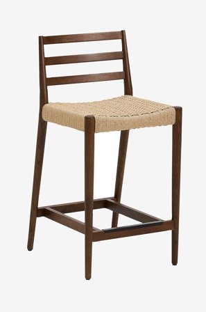 Kave Home - Barstol - analy 2-pak - Brun - Barstole & -taburetter - Fra Homeroom