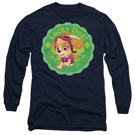 Paw Patrol Unisex Vuxen Lucky Dog St Patricks Day T-Shirt L Marinblå