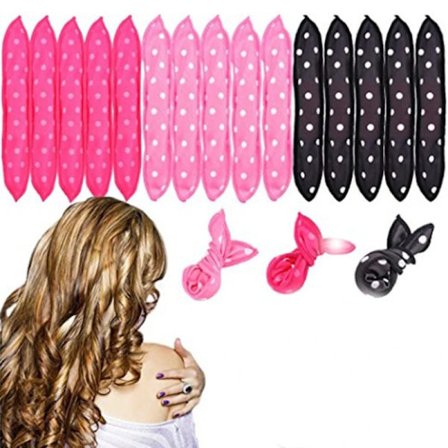 10 Pcs/Lot Hair Curlers Soft Sleep Pillow Hair Rollers Set Best Flexible Foam and Sponge Magic Hair Care DIY Hair Styling Tools