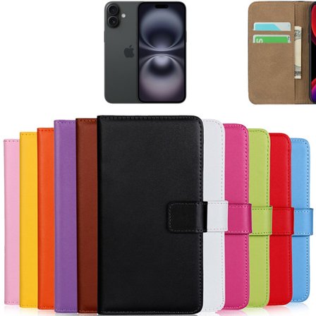 iPhone 16 Plus pungetui pung cover skal sort