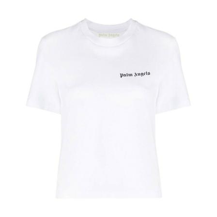 Palm Angels Palm Angels T-shirts and Polos White Pwaa044C99Jer0010110 Hvid, Dame