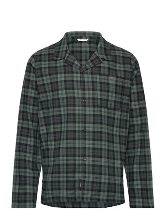 Core Flannel Pyjama Shirt Black Björn Borg