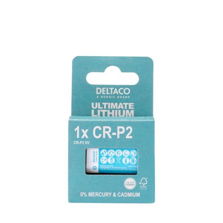Deltaco Ultimate Lithium, 6V, CR-P2, 1-pk