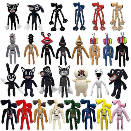 Siren Dubbelhuvuden Plyschleksak Kattdocka Tecknad Gosedjur Julklapp-Xin