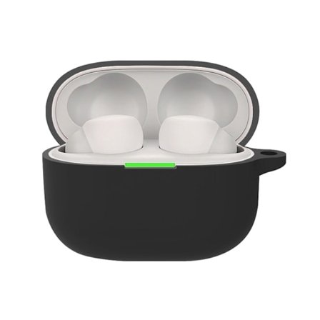 Sony LinkBuds S silikoneetui med karabinhage - Sort