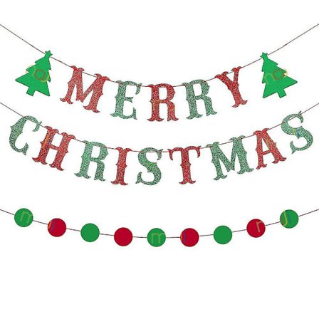 Julefestdekorasjon Flash Tekstbanner Stil A