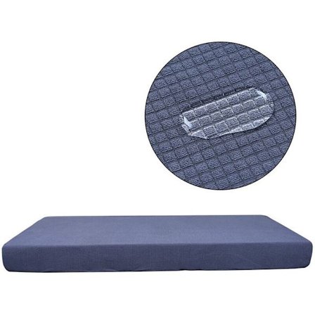 1-sits vattentät soffkuddeöverdrag stretch sofföverdrag skyddande överdrag stretch soffa halkfri vattentät kuddfodral grå