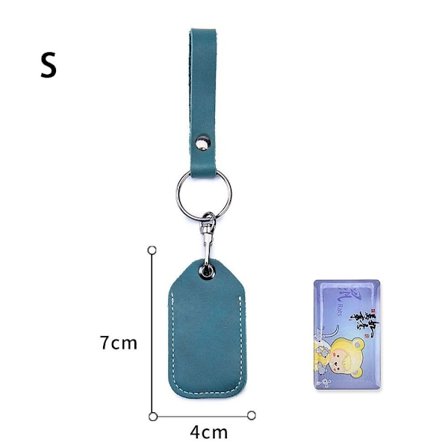 Lädernyckelhållare Kolädernyckelring NAVY S S