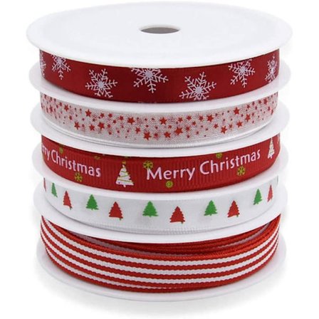 Juledekorativt bånd 5 meter