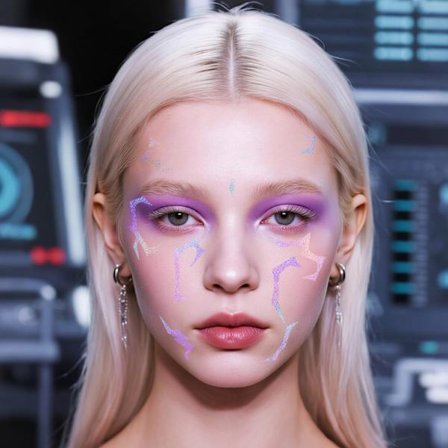 Kpop Demon Hunter Girl Group Tattoo Klistermärke Cosplay Blixt Demon Hunter Smink Ansiktsklistermärke