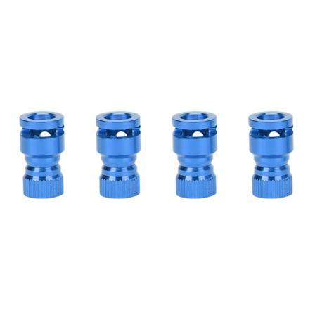4 stk RC Karosseri Skallfeste Kolonne Hull Lokator Aluminiumlegering for PC PVC Fjernstyrt Bil Skall Blå
