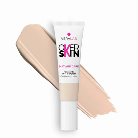 Overskin MAT AND CARE 01 PORCELAIN 30ml - Fondotinta liquido