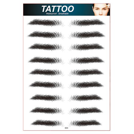 10 par ögonbryn för män Realistiska falska ögonbryn Populära trans 1 st