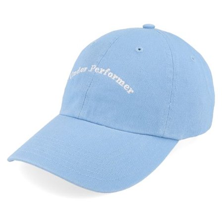 Iconic - Blå unconstructed Keps - "Under Performer Columbia Blue Dad Cap " @ Hatstore