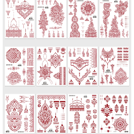 Pakke med 12 ark midlertidige tatoveringer - Røde henna blomsterdesign