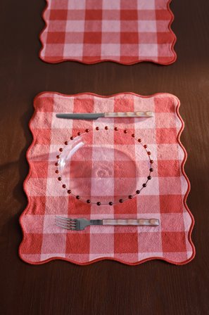 Jotex - Bordmatte 2-pakke Rosa/rust - CARLY - Kjøp Bordbrikker hos Jotex