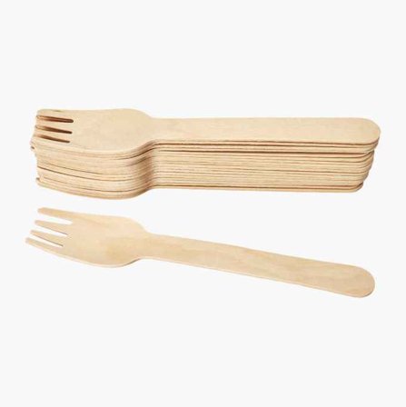 Träbestick gaffel 20-pack - Biltema