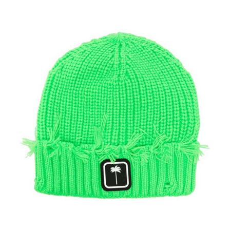 Palm Angels, Beanie Groen, Heren, Maat:ONE Size