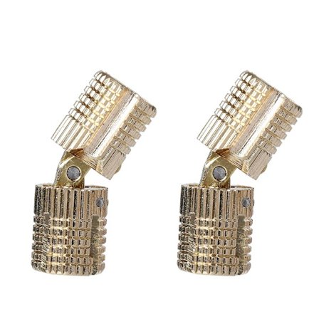 2 stk hengsler kjøkkenskap smykkeskrin hengsler sylindriske hengsler gull møbelhengsler skjulte skaphengsler