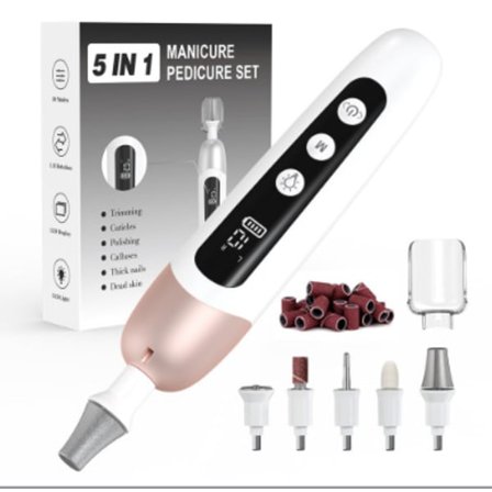 Bærbar Elektrisk Neglefil Aol04 til Trimning og Polering af Negle