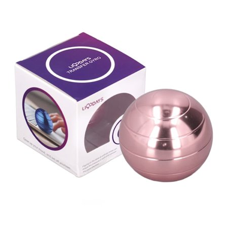 45 mm diameter gyroskopboll i legering, roterande ångestlindrande fingertoppdekompressionsleksak, roséguld