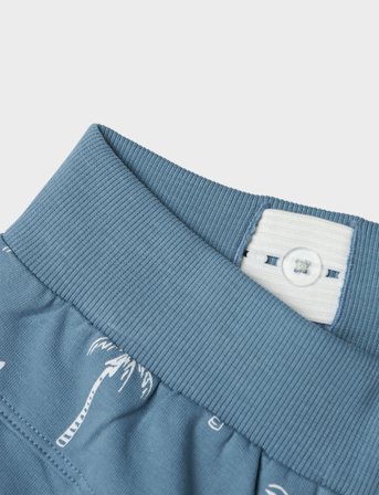 name it Nkmvermo Aop Long Swe Shorts Unb F Noos - Blue - 128
