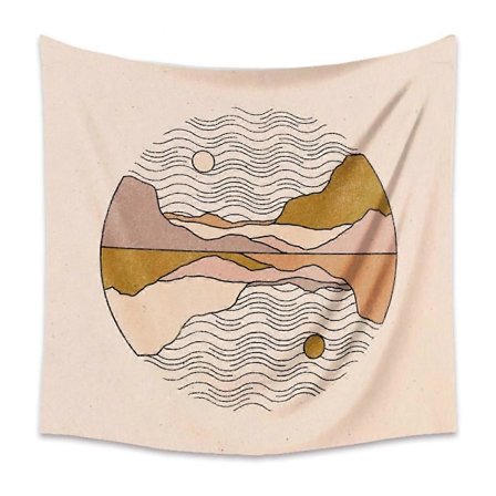 Kunst Hjem Bakgrunn Stoff Dekor Gave Mandala Boho Veggteppe Egnet for Soverom Dekor 58 39 x 59 tommer