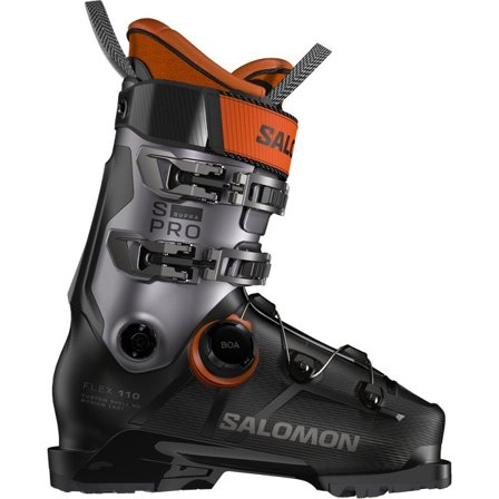 Salomon - All Mountain-Skischuhe Herren S/pro Supra Boa 110 - Black / Beluga Met. / Orange Tiger - 28/28.5