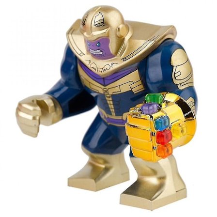 8cm Thanos rustning med infinity-handskar Svärd Minidocka Byggklossleksaker Barnpresenter Halloween db