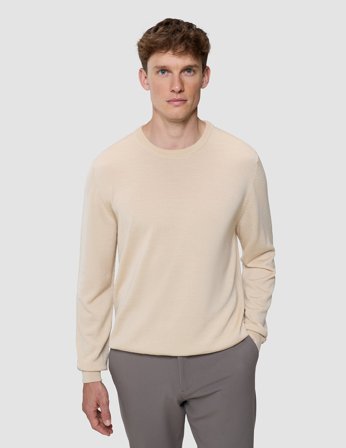 Shaping New Tomorrow - Seamless Premium Merino Knit Crewneck - Birchwood - Herren - Größe S