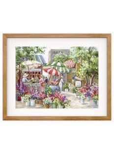 Stickpackung Bild Blumenmarkt