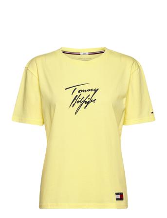 Cn Tee Ss Logo Toppi Keltainen Tommy Hilfiger