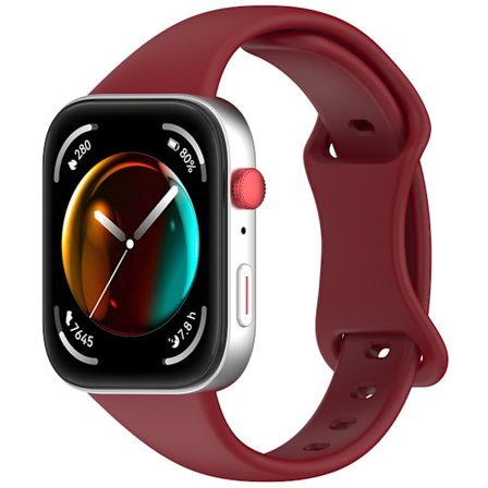 Rem for Huawei Watch Fit 4/fit 4 Pro/fit 3 Sommerfuglspenne Silikonrem (rød)