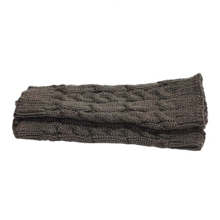 Armvärmare stickade, fingerlösa & korta - Mörkgrå [20cm] - Handledsvärmare