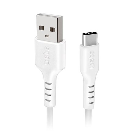 SBS TECABLEMICROC15W USB-A - USB-C-kabel 1,5 m - hvit