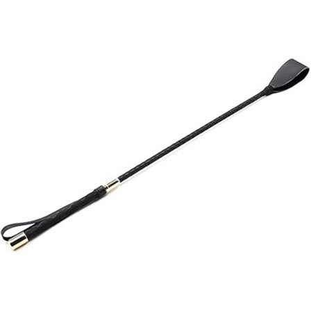 Ratsastuspiiska englantilainen piiska kahvalla 45 cm synteettinen nahkainen ratsastuspiiska