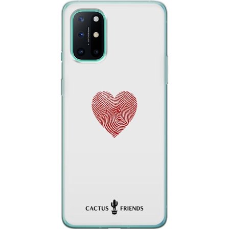 Kompatibelt Mobilskal till OnePlus OnePlus 8T Cactus and Friends - Fingerprint Love