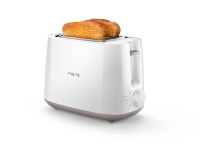 Philips Daily Collection HD2581 - brødrister - hvit