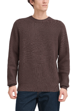 Casual Friday THEO 0231 Milano Crew Knit Tröjor Herr Brun XL